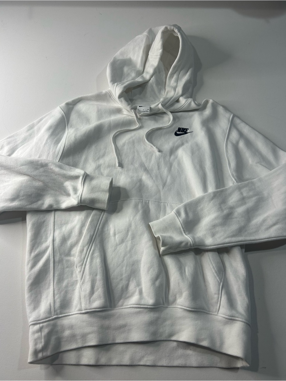 Nike Classic Small Men’s White Hoodie